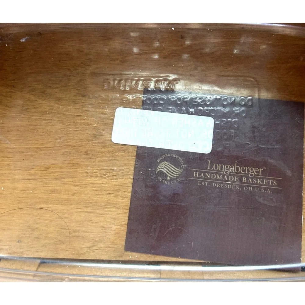 2007 Longaberger Team Spirit Lunch Box Basket Navy Blue Yellow w/Liner - Signed